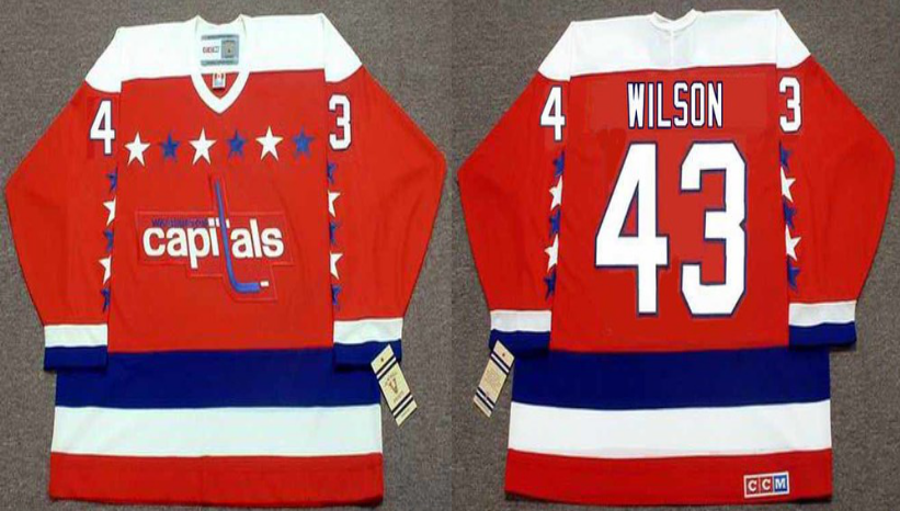 2019 Men Washington Capitals 43 Wilson red CCM NHL jerseys